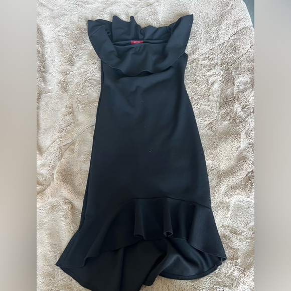 Black Guess Off the Shoulder Dress - Picture 3 of 5